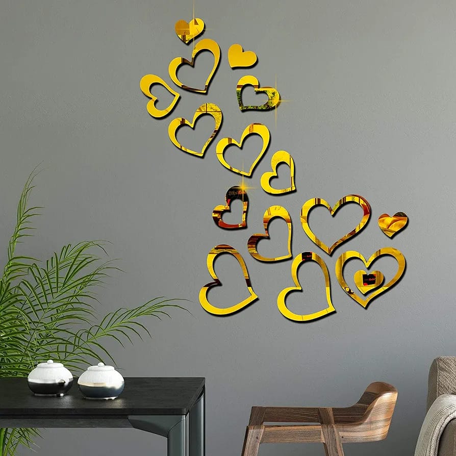 Acrylic Mirror Decor - Love Heart