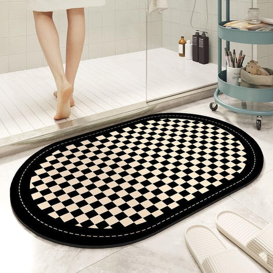 Water Absorbent &amp; Anti Slip Bathroom Mat - High Quality