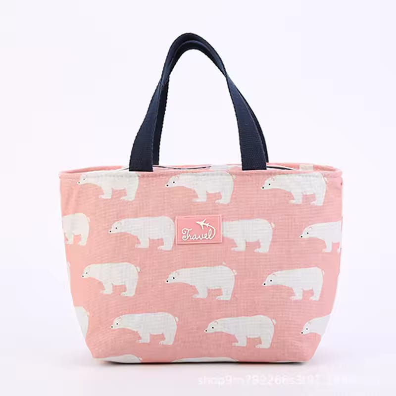 Oxford cotton Thermal lunch bag for traveling