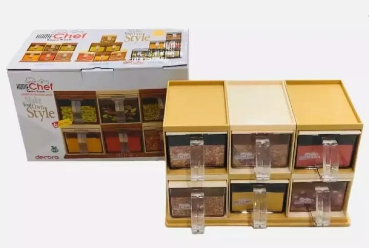 Bright Home Chef Kitchen Spice Rack 6 in 1 Convertible and Adjustable