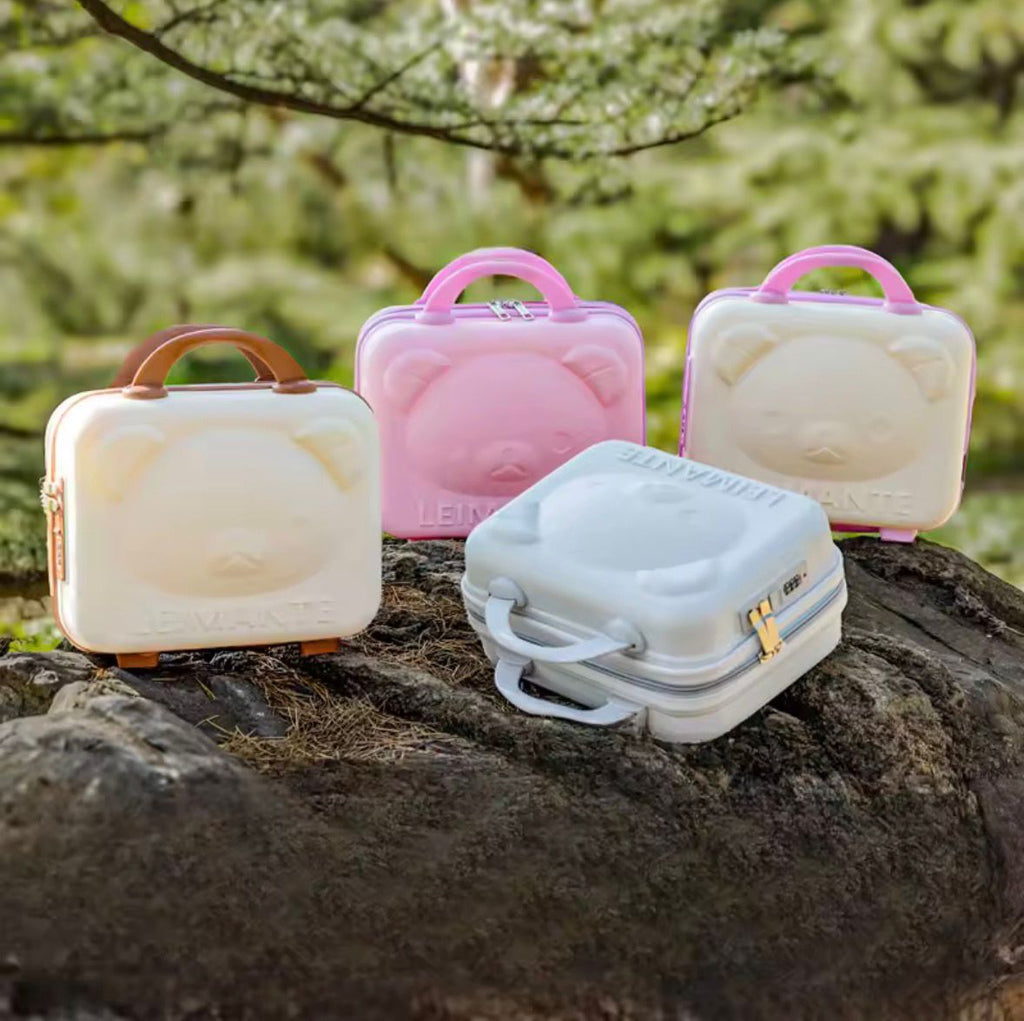 Bear Head Makeup Case PP Password Box - Organizer