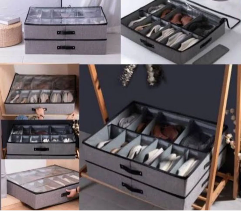 12 Grid Shoes Organizer Holder Box