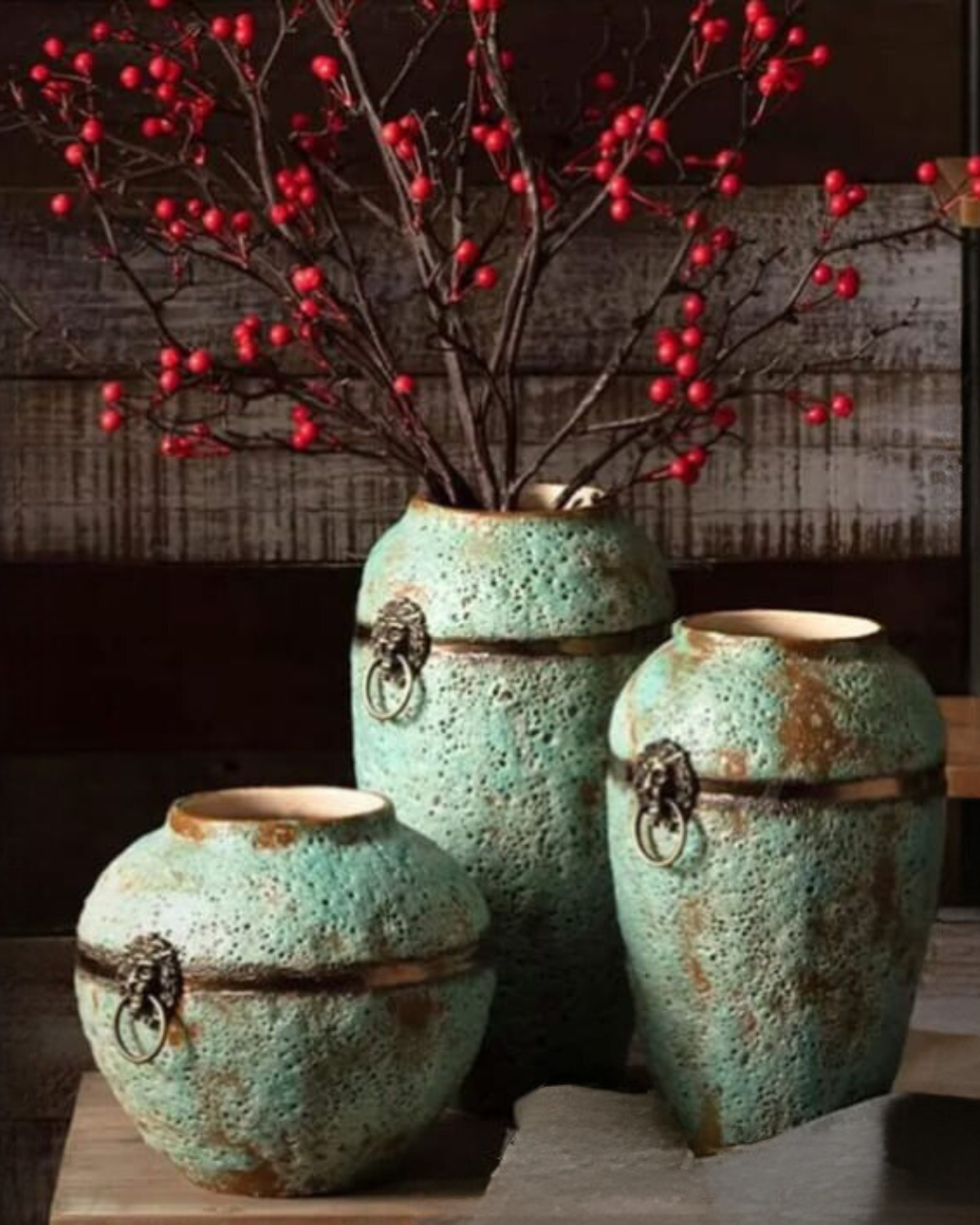 Imported Versace  Vases - Set of 3