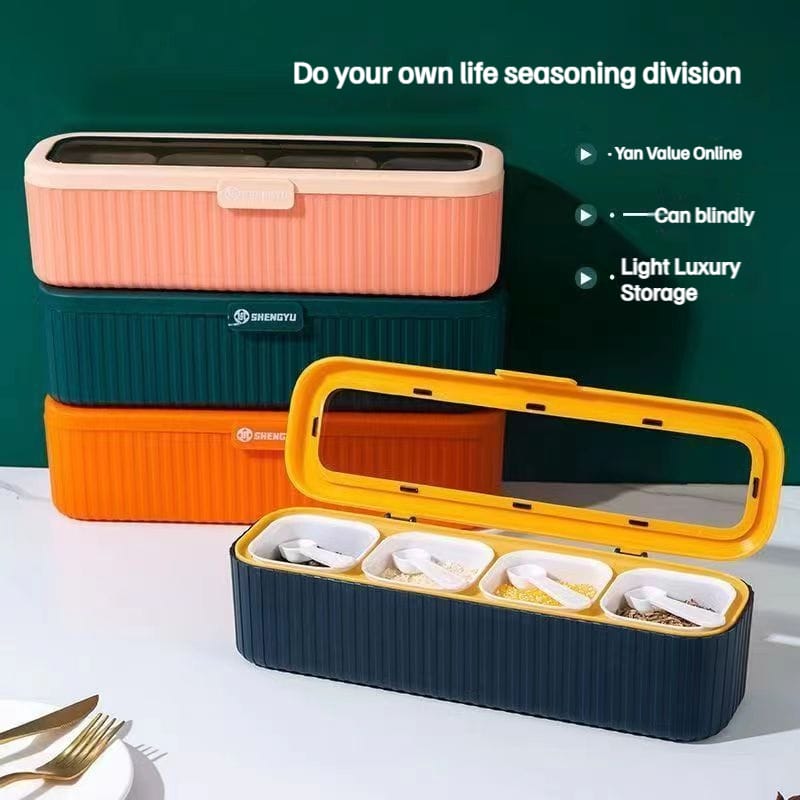 Luxury 4 grid masala box - Storage