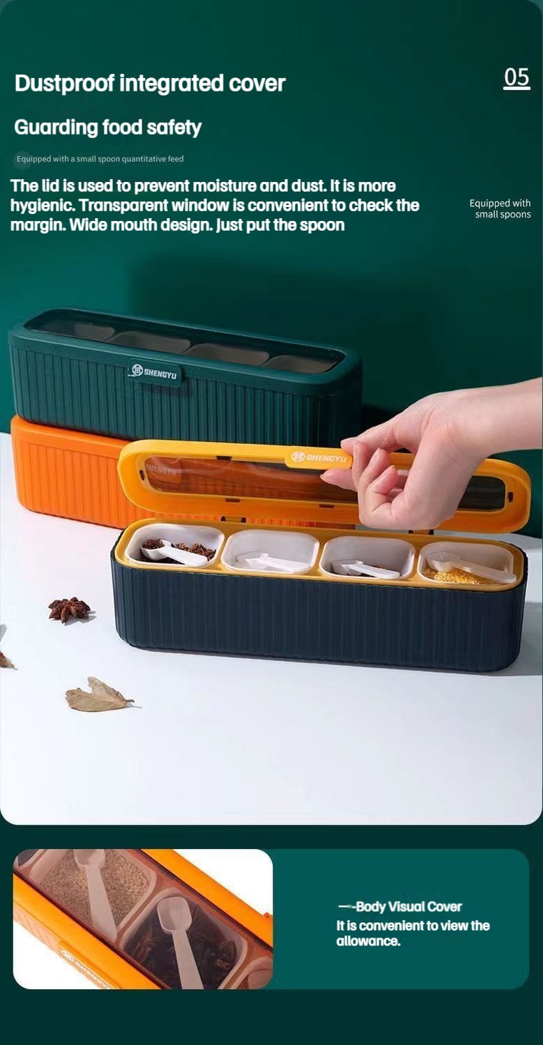 Luxury 4 grid masala box - Storage