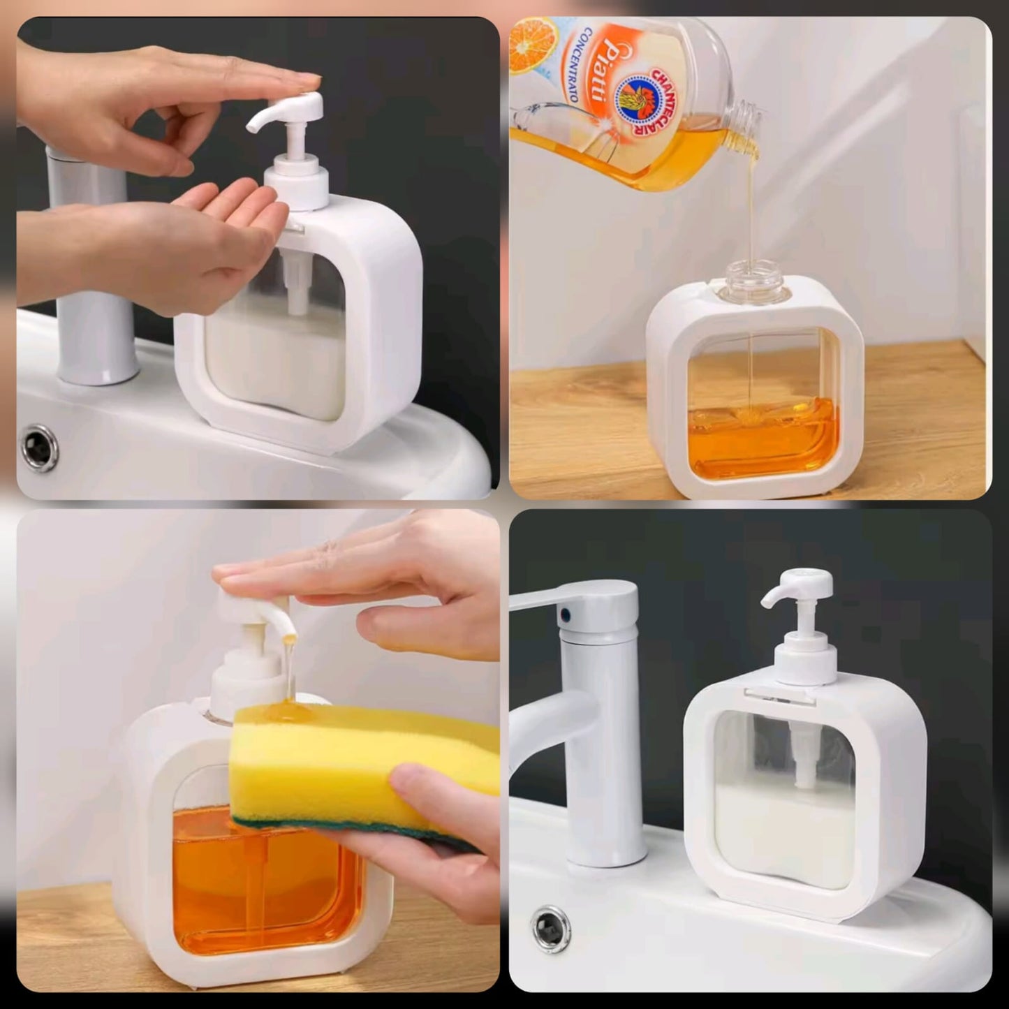 Square Soap Dispenser (Premium Quality) 500ML