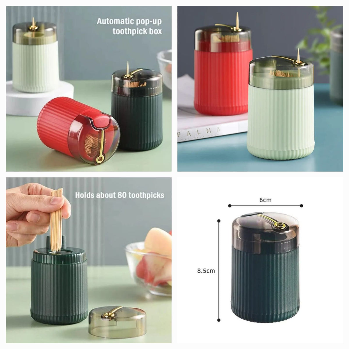 Automatic Pop-Up Toothpick Holder