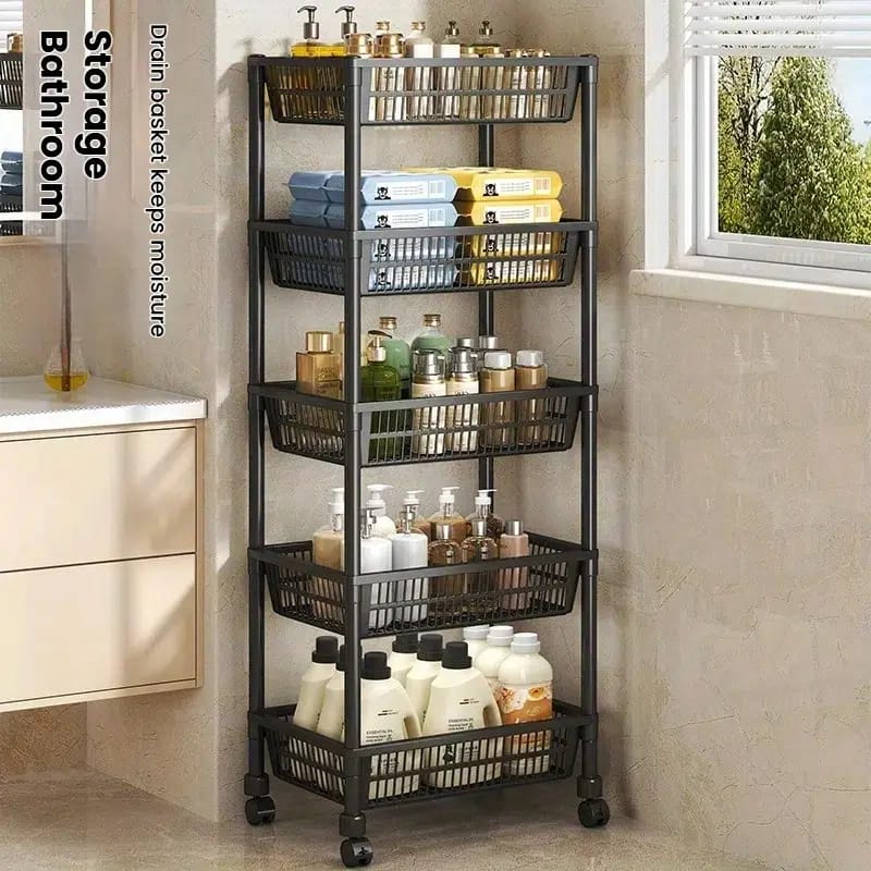Portable Multi Layer Kitchen shelf Trolley - Organizer