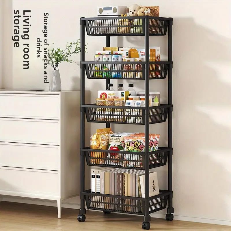 Portable Multi Layer Kitchen shelf Trolley - Organizer