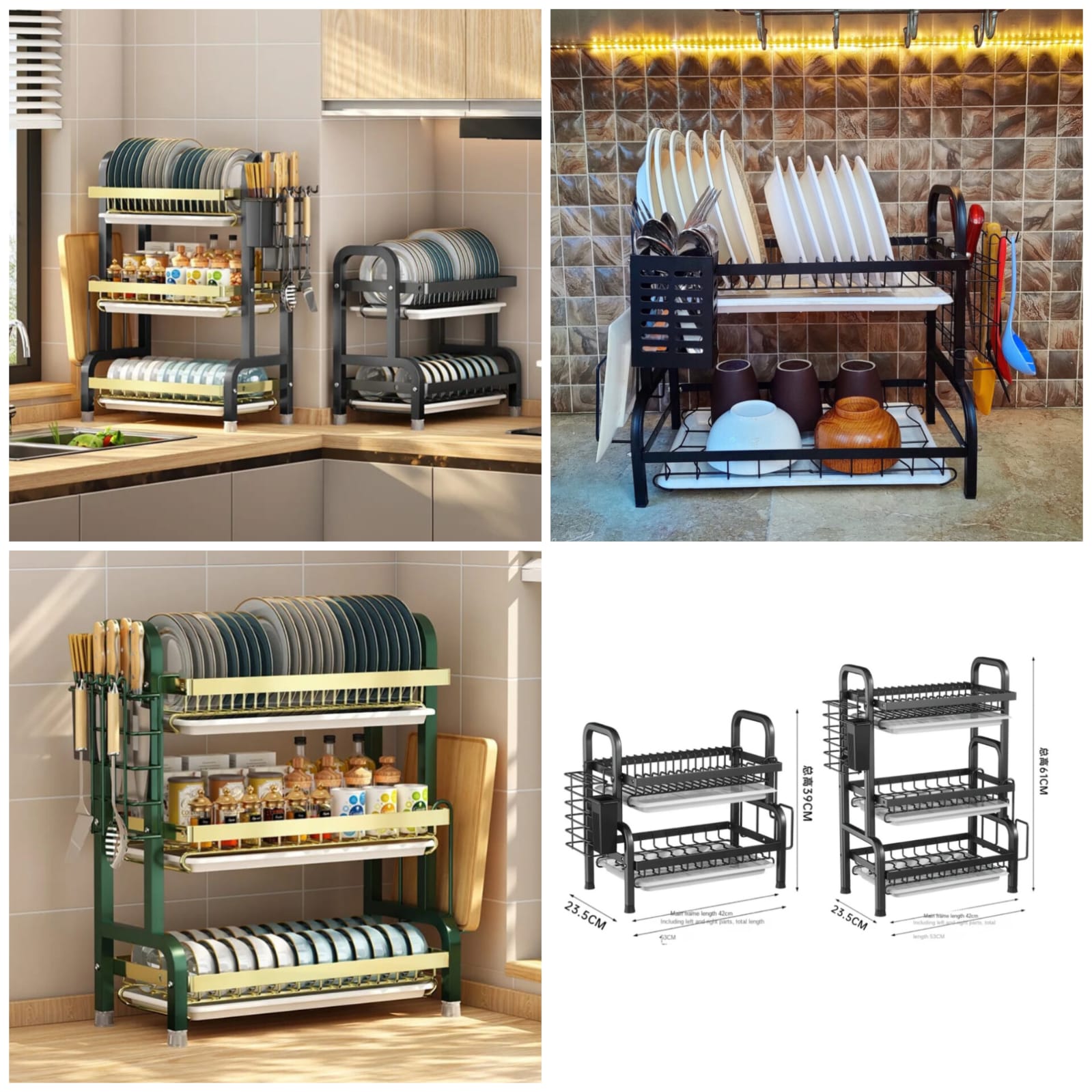 Multi-Tired Dish Rack - Organizer