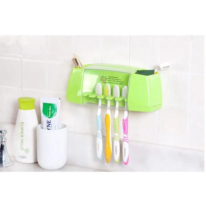 Toothbrush And Toothpaste Holder/Rack
