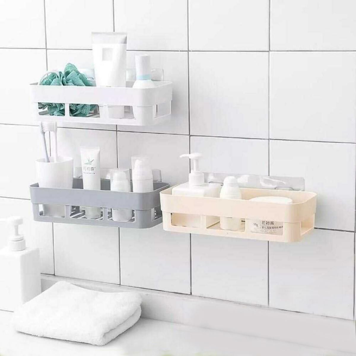 Wall Mounted Bathroom Storage Rack -  Each