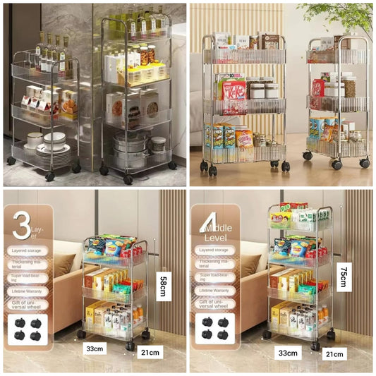 Acrylic Luxury Trolly - Storage