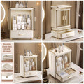 Large Capacity Cosmetic Organizer with Drawers - Foldable