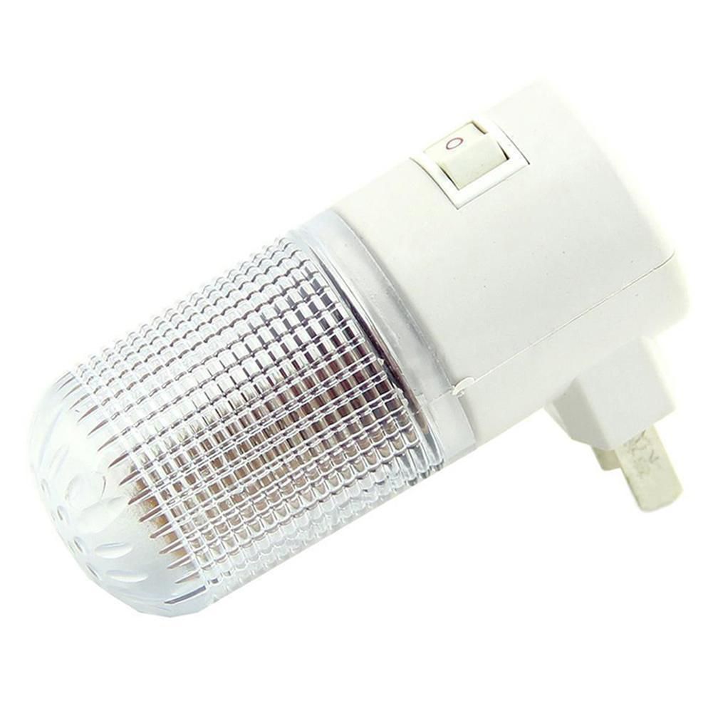 Plug Night Light Bedside Lamp Wall Mounted 4LED Bedroom Lighting Bright Bulb 