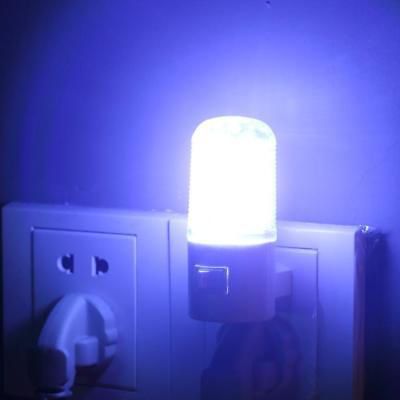 Plug Night Light Bedside Lamp Wall Mounted 4LED Bedroom Lighting Bright Bulb 