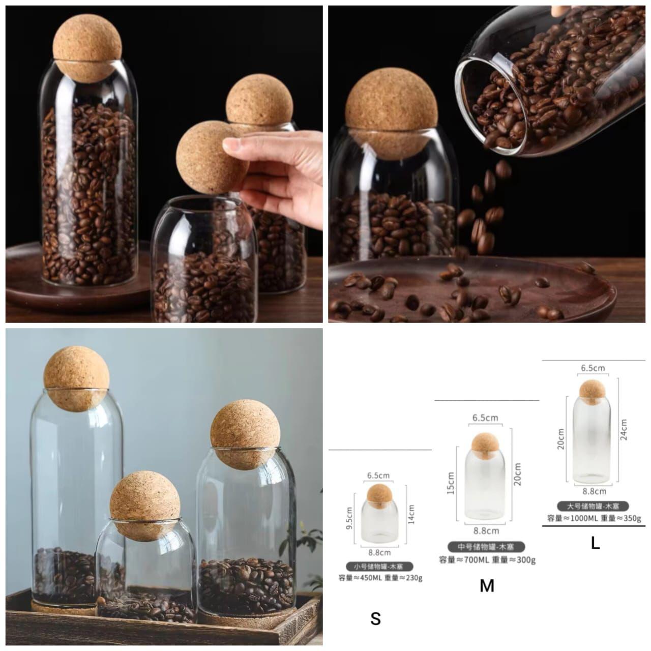 Wooden Ball Jars - Set of 3/Single -Storage