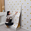 White Brick With Golden Spot - Pack of 10 & 20 - Wall Decor