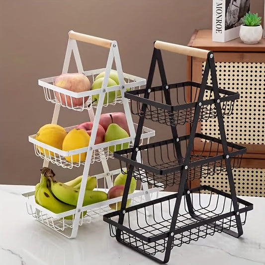 Metal 3 Layer Fruit Basket  High Quality - Storage