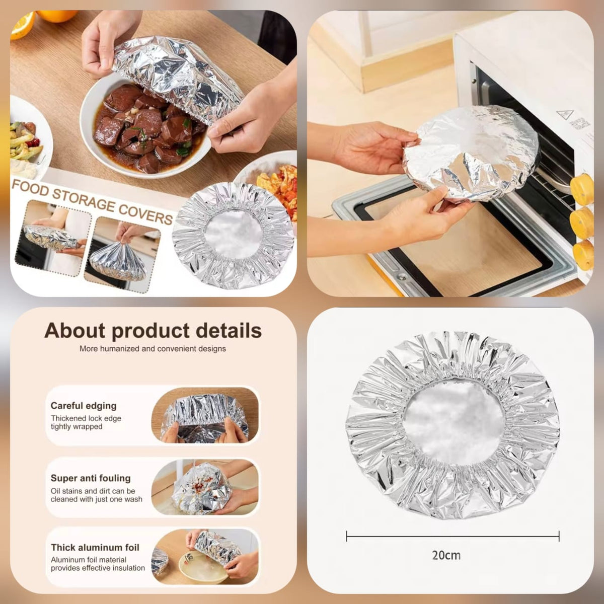 Foil Insulation Food Cover - Pack of 10pcs - Storage