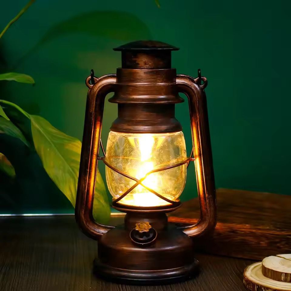 Lartern style light cell operated decor item