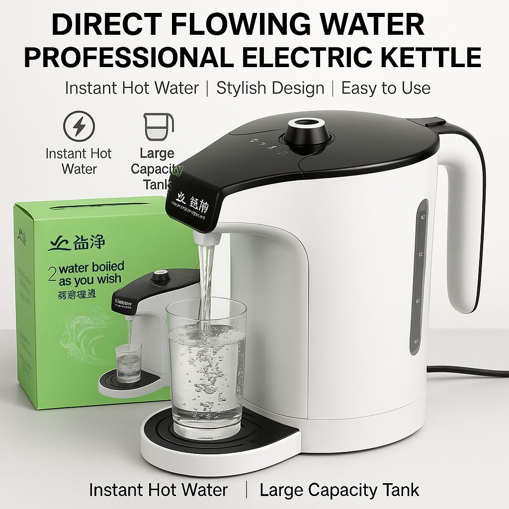 Heating 2 Modes Direct Flowing Water Professional Electric Kettle