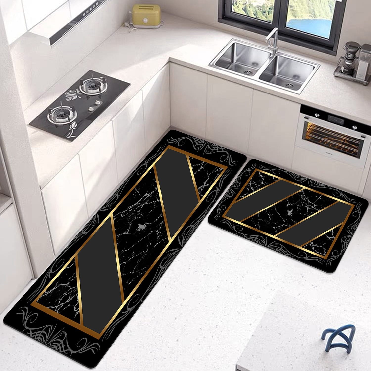2 Pcs Runner & Mat Set - Extra Large Size