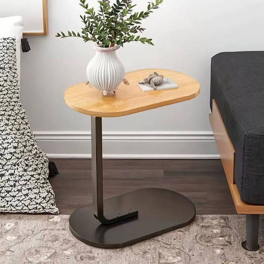 Oval Shaped 'C' Shaped Sofa Side Table Laptop Table Coffee Table