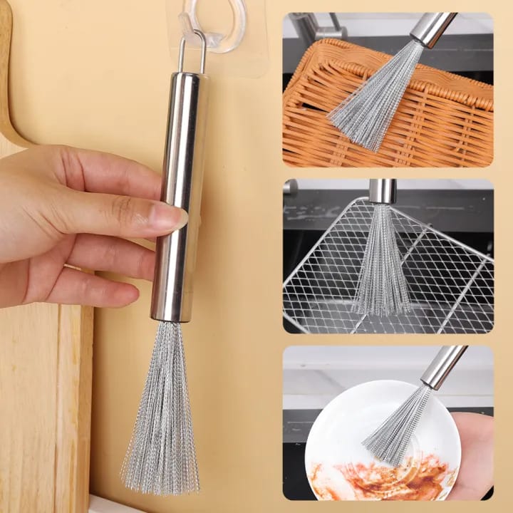Anti-rust Pot Washing Stainless Steel Cleaning Brush - Kitchen Essential