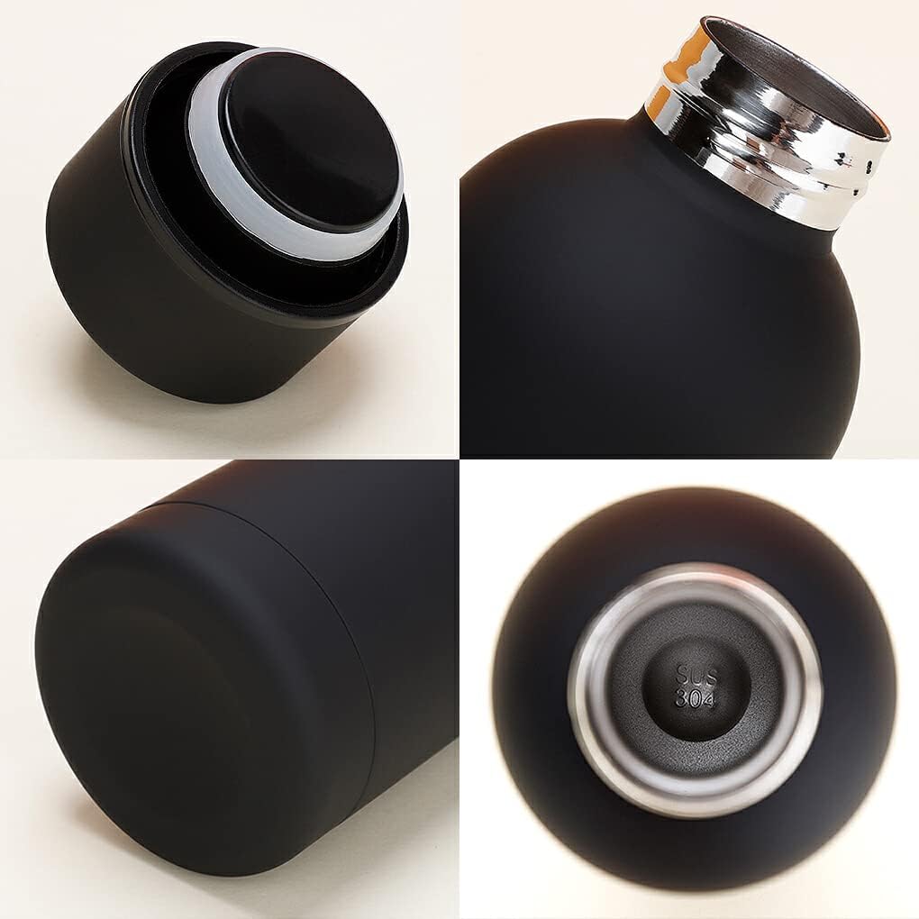 Matte Black Insulated Bottle
