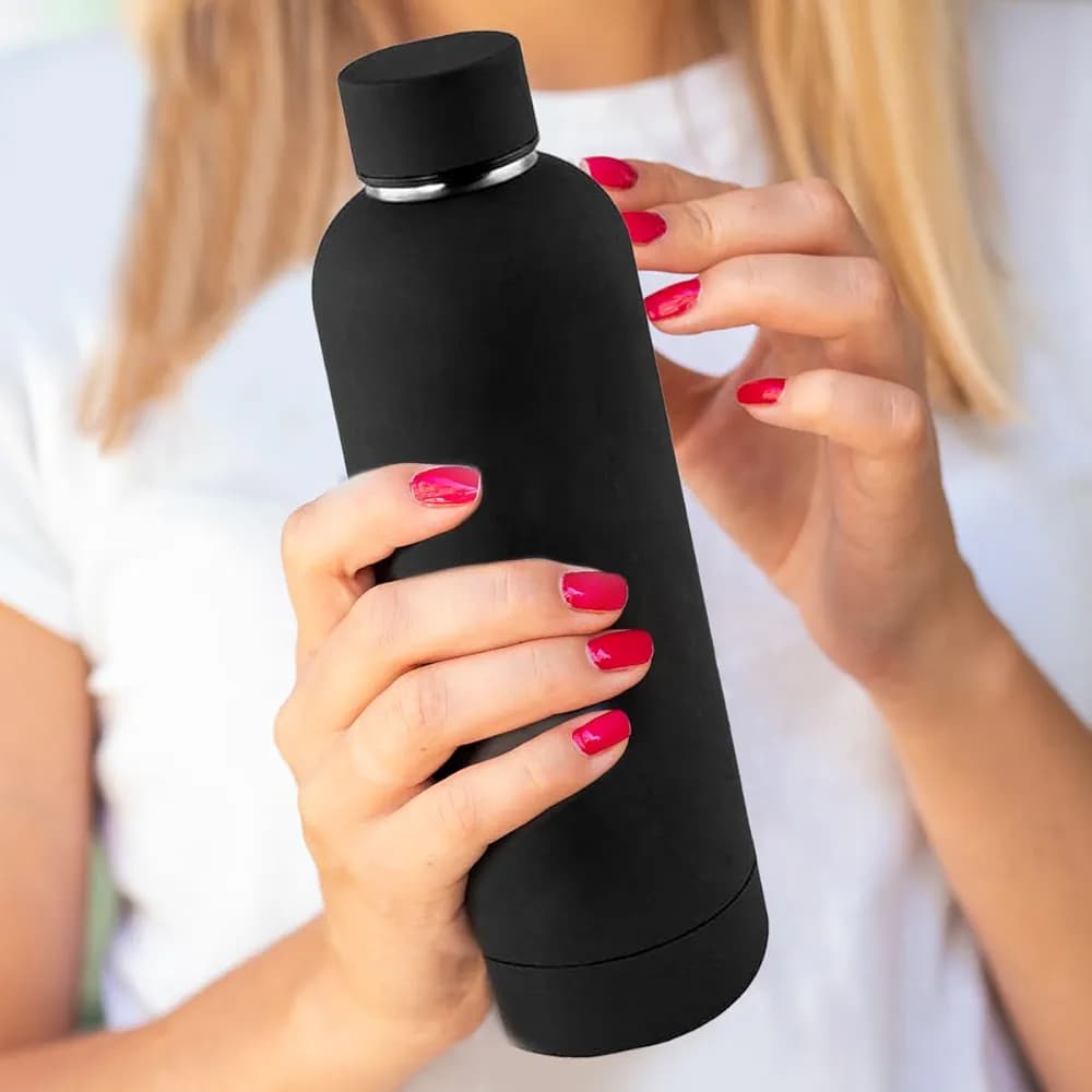 Matte Black Insulated Bottle