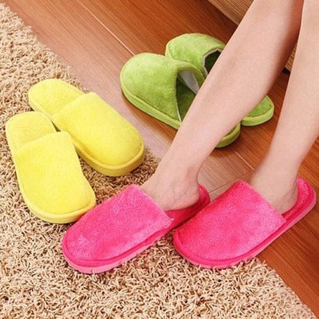 Multi-Color Soft Cotton Slippers for Men and Women - Unisex - WS