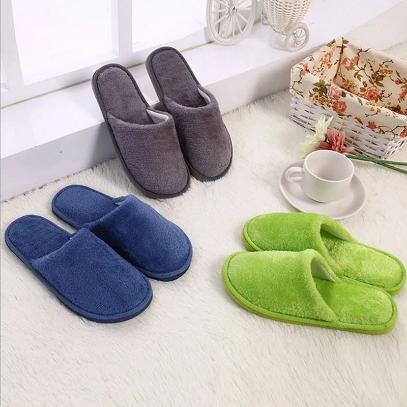 Multi-Color Soft Cotton Slippers for Men and Women - Unisex - WS