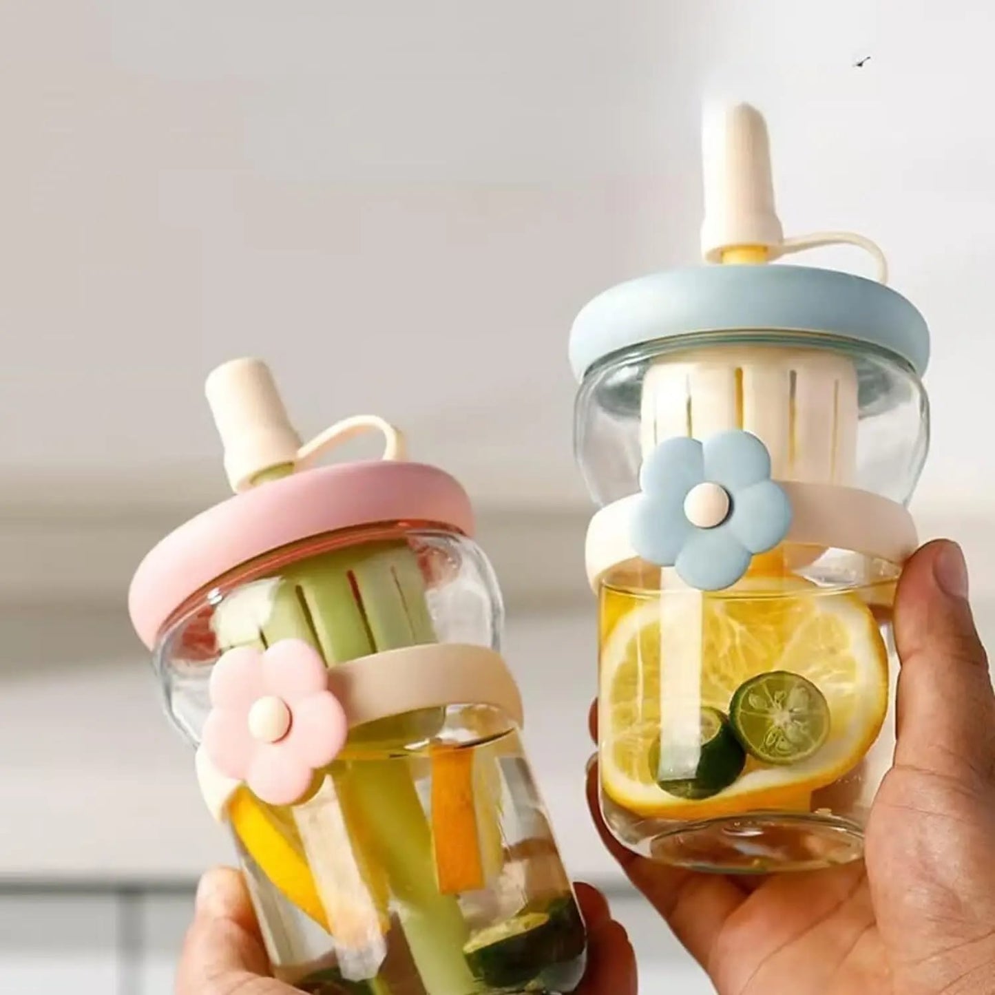 Flower Glass Cup 500Ml