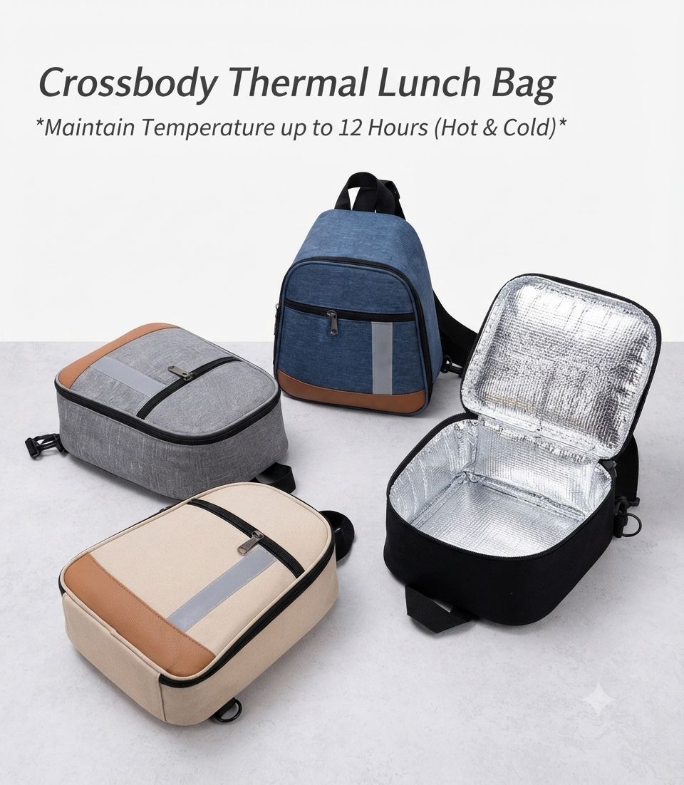 Cross body thermal hot and cool bag - Organizer