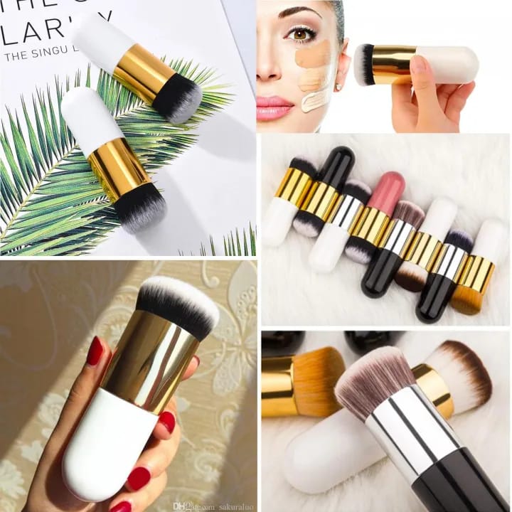 Facial Flat Cream Makeup Brushes Kabuki Foundation Brush on Face Makeup Blending Brush - WS