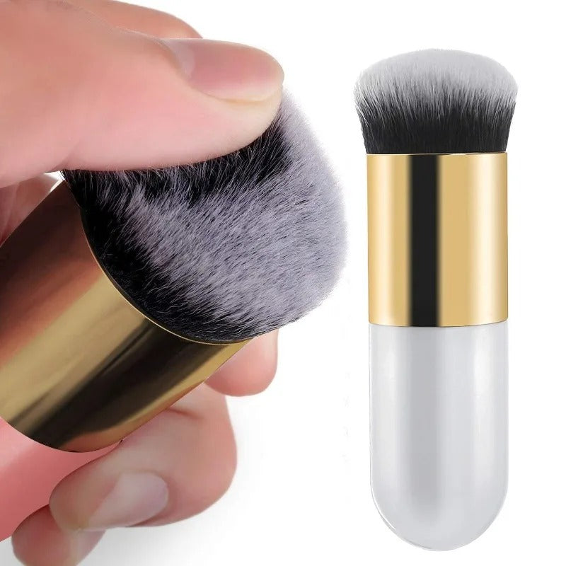 Facial Flat Cream Makeup Brushes Kabuki Foundation Brush on Face Makeup Blending Brush - WS