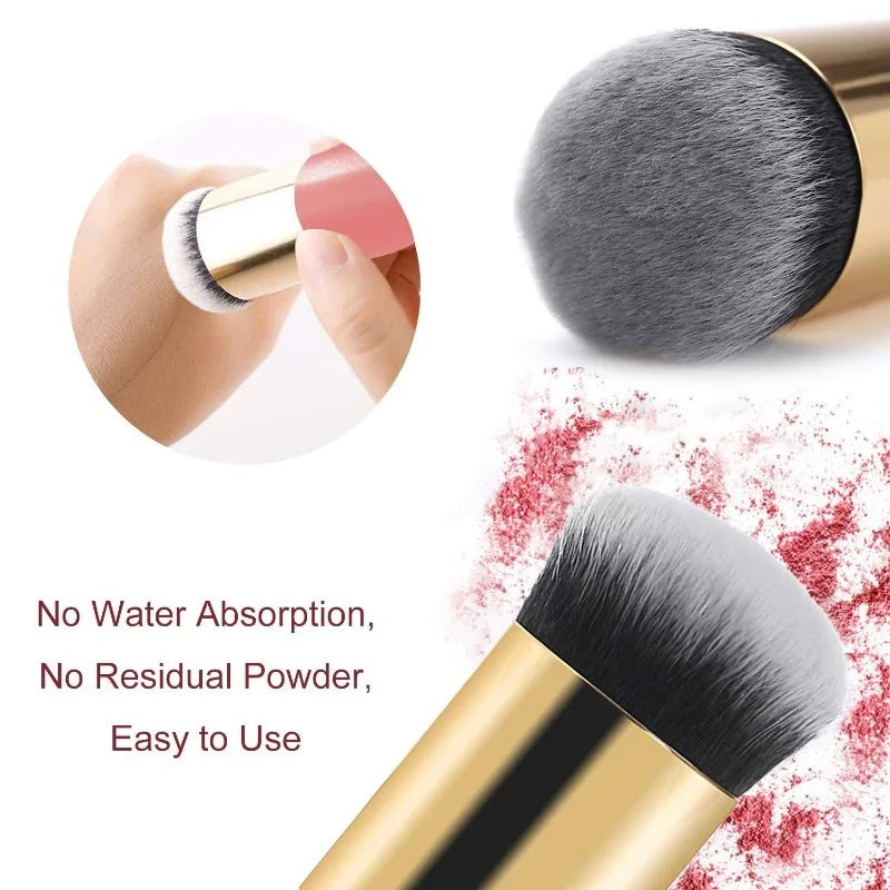 Facial Flat Cream Makeup Brushes Kabuki Foundation Brush on Face Makeup Blending Brush - WS
