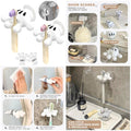 Wall Mounted Suction Cup Toothbrush Organizer