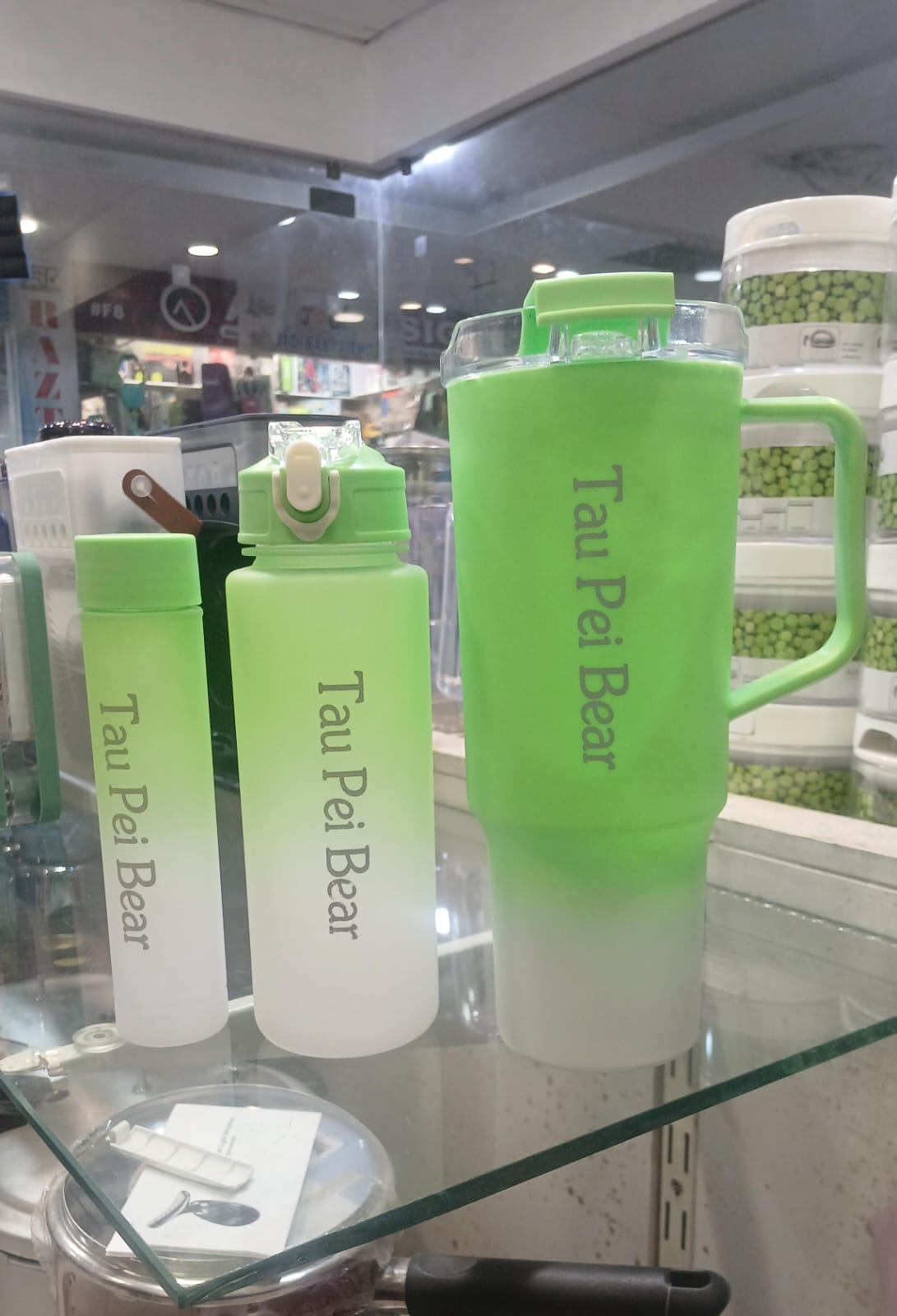 Pack of 3 Plastic Tumbler Water Bottles