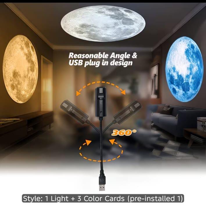USB projection atmosphere lamp with creative patterns