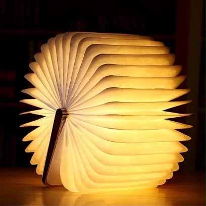 LED Wooden Book Lamp