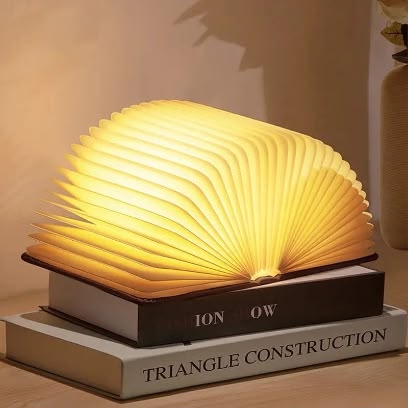 LED Wooden Book Lamp