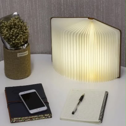 LED Wooden Book Lamp