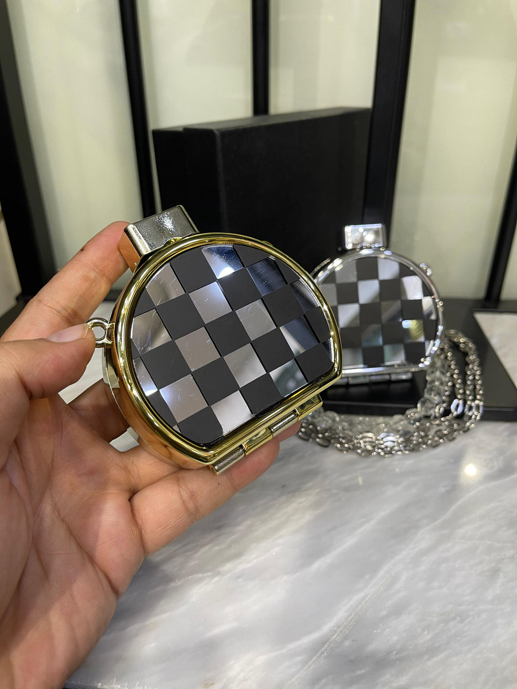 Fancy Clutch Long chain With box - WS