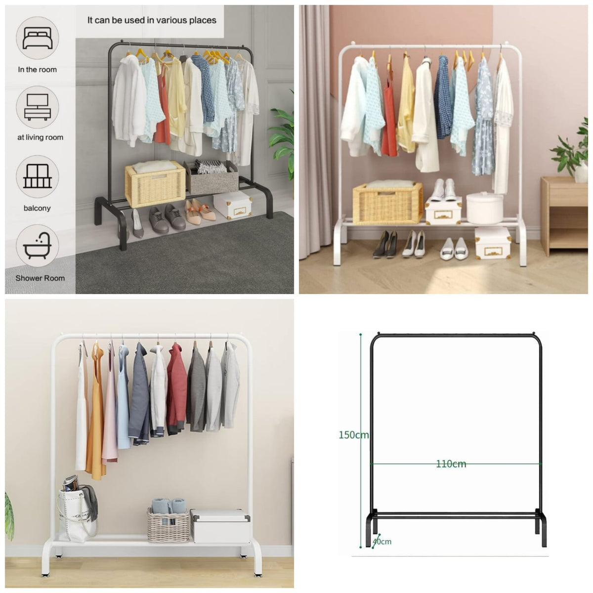 Metal Cloth Stand (Premium Quality) - Organizer