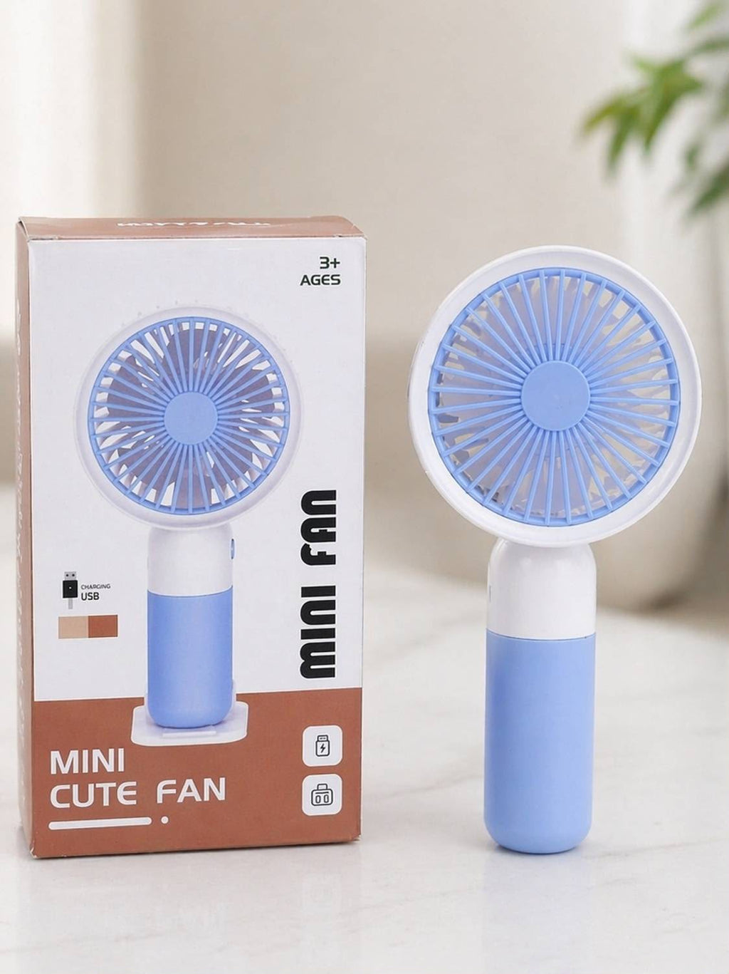Mini Hand Fan With Mobile Holder - High Quality