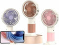 Mini Hand Fan With Mobile Holder - High Quality
