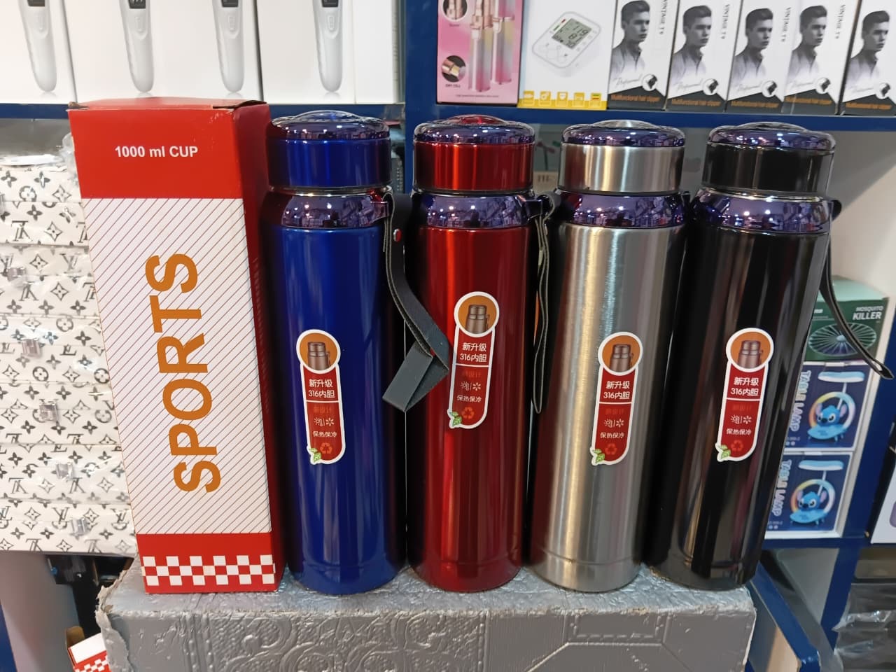 Sports Bottle 1000Ml Vacuum Stainless Steel