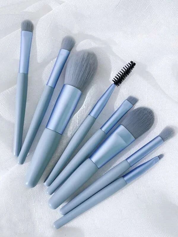 Original 8-Piece Makeup Brush Set with Pouch - Soft Brushes - WS
